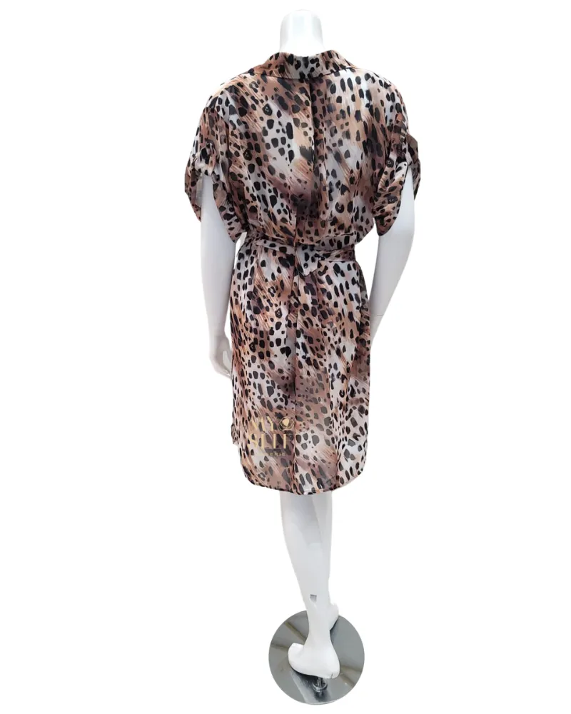 22AE615 Leopard Swim Cover Up