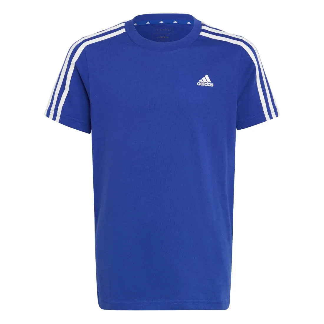 Adidas Essentials 3- Stripes Junior Cotton Tees BLUE