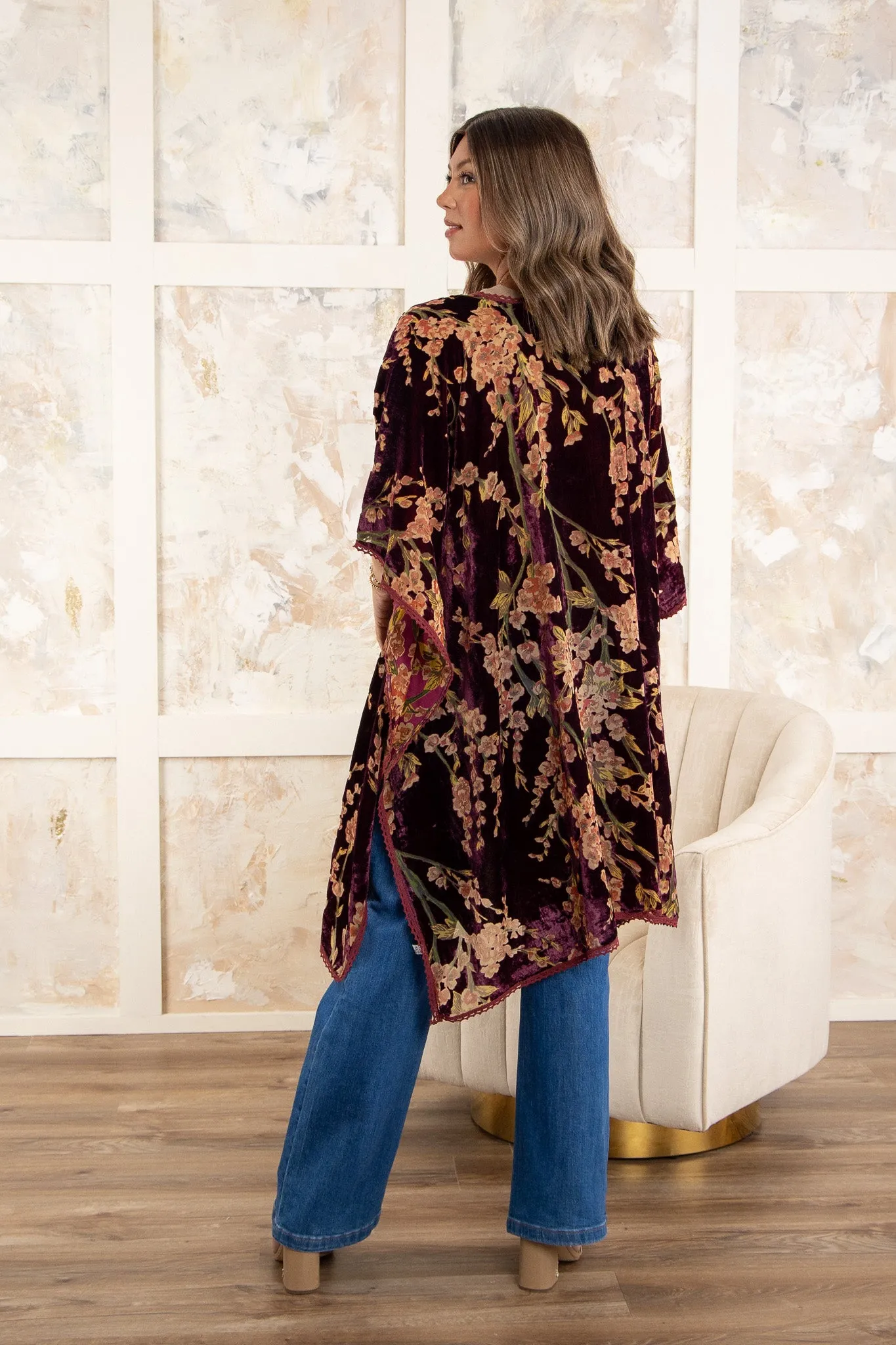 Aimee Burnout Kimono