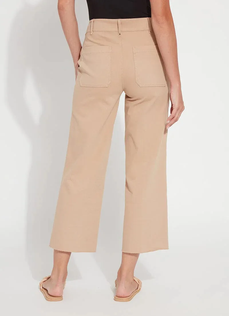 Athena Wide Leg Crop - Desert Tan