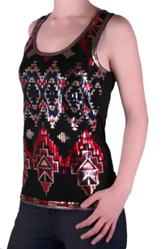 Aztec Sequined Vest