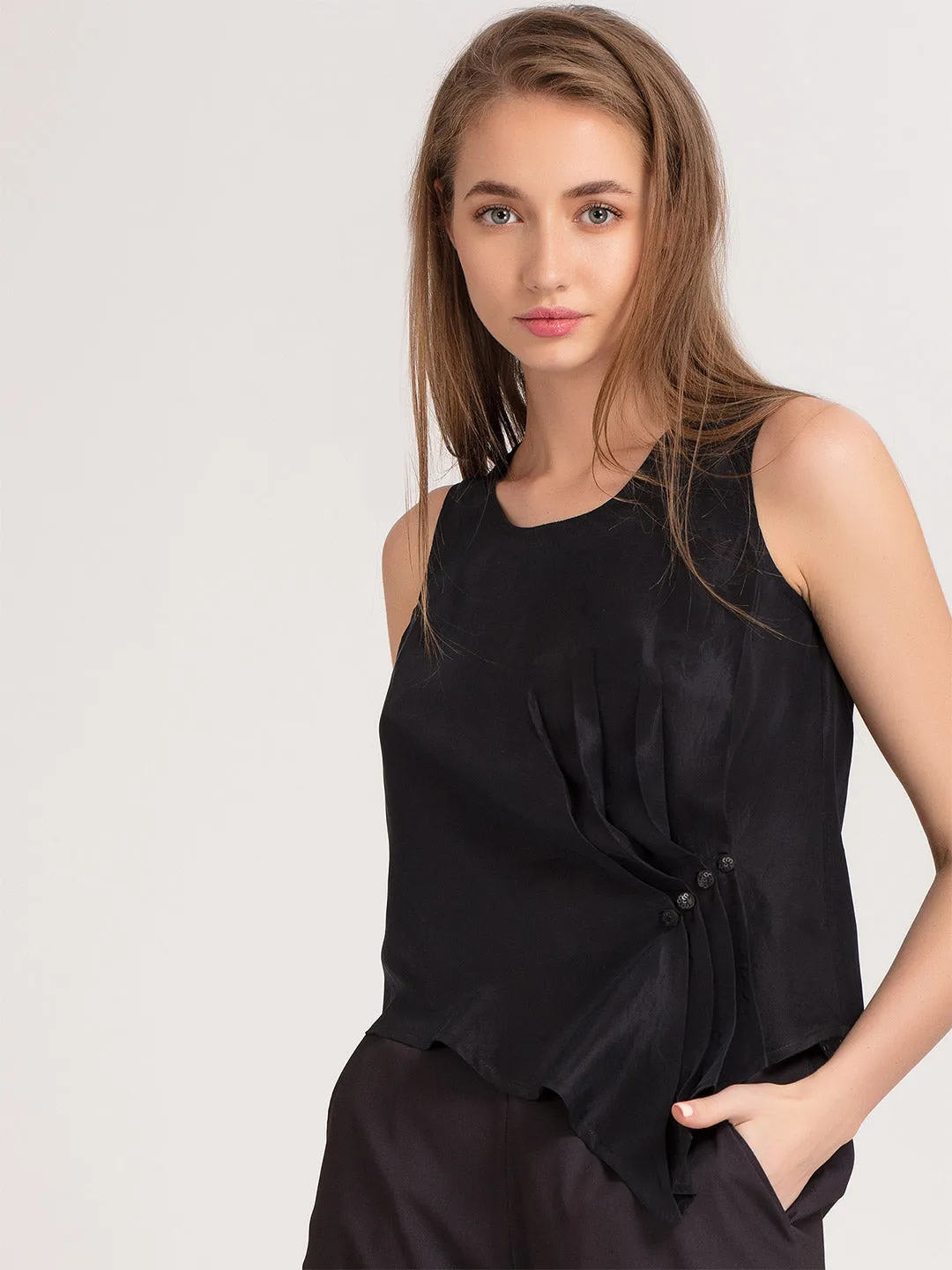 Black Handkerchief Top