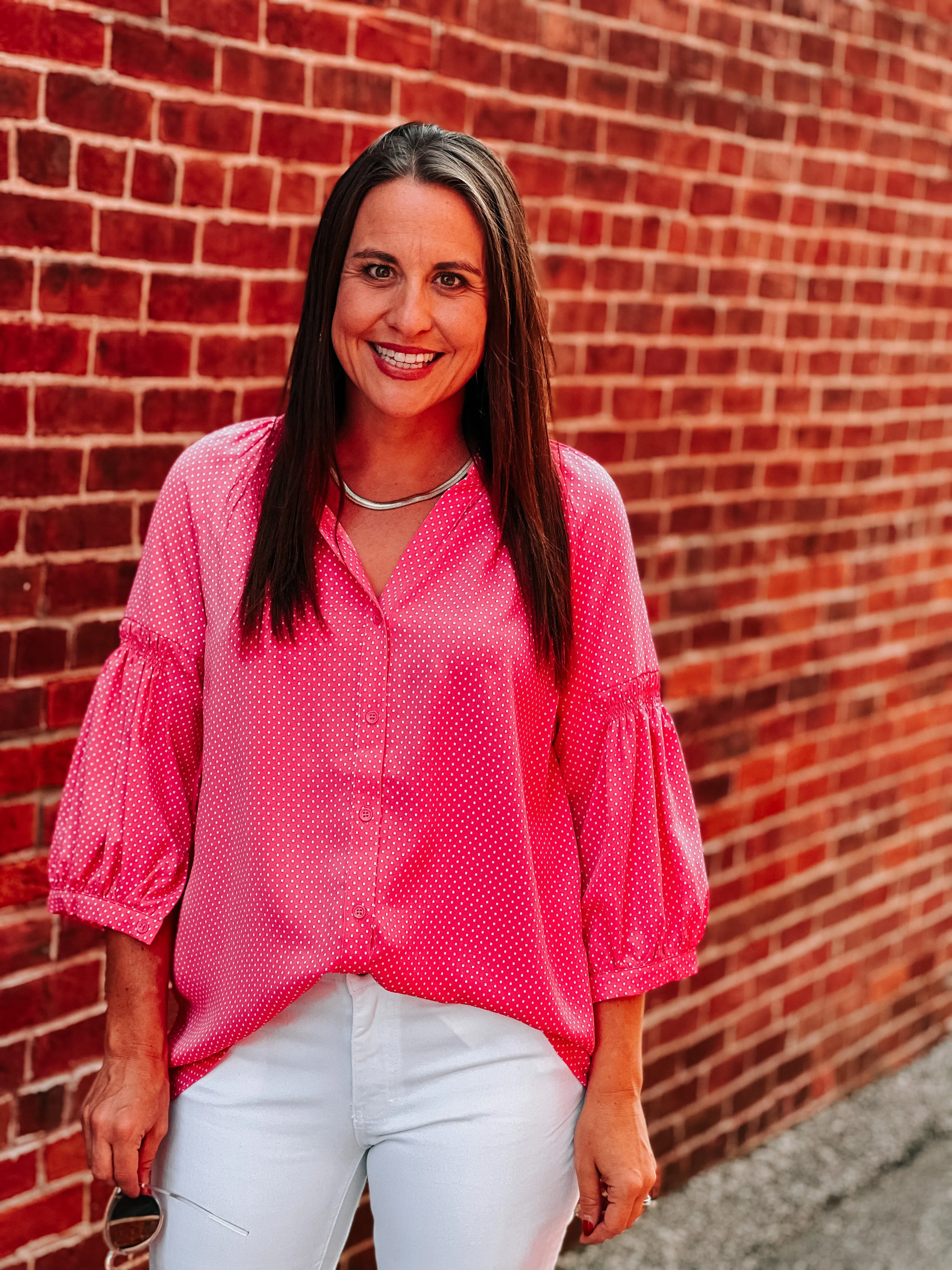 Boho Dotted Blouse