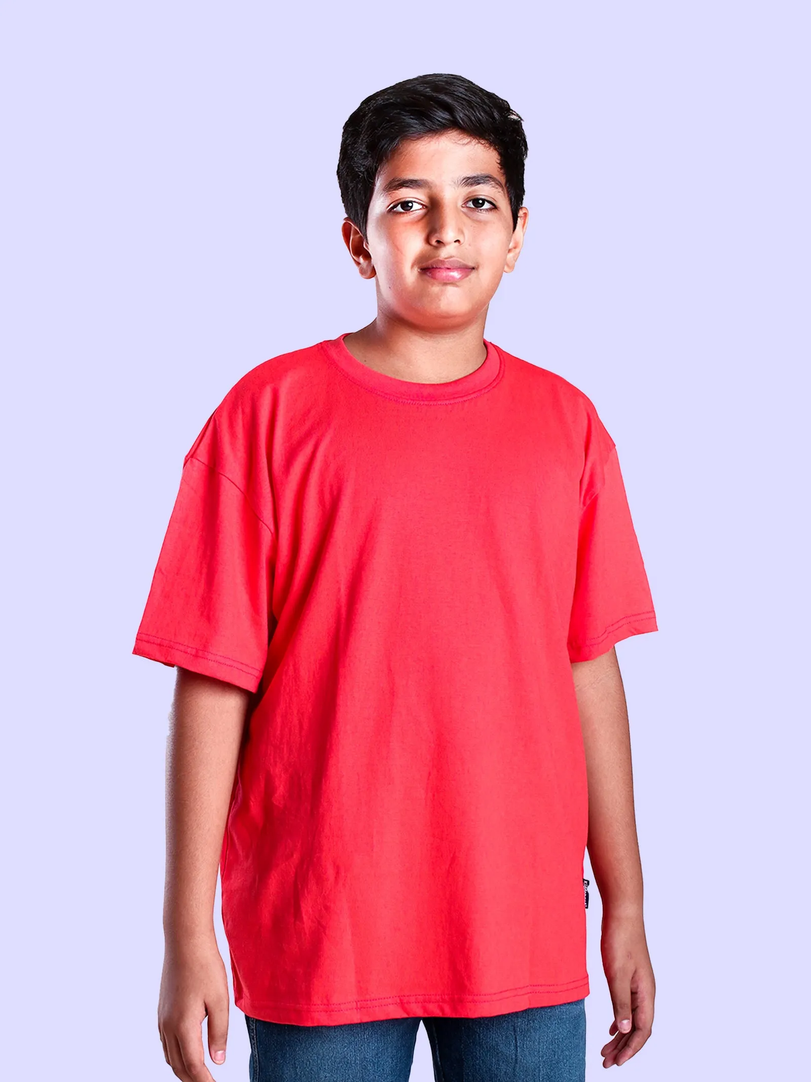 Boys Printed Over Sized Round Neck Tee