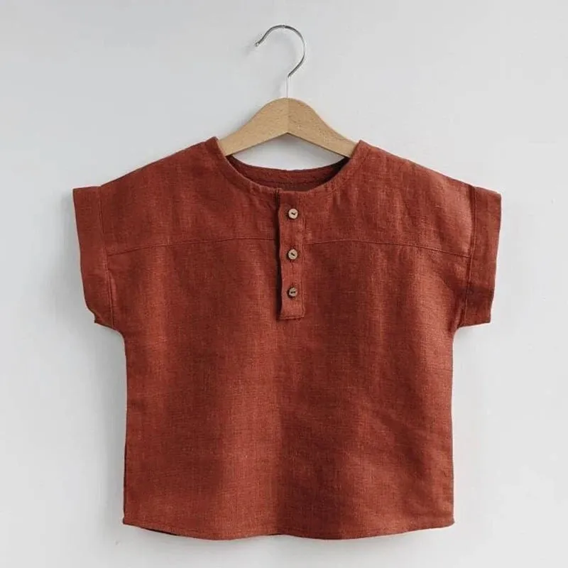 Boys Round-Neck Shirt