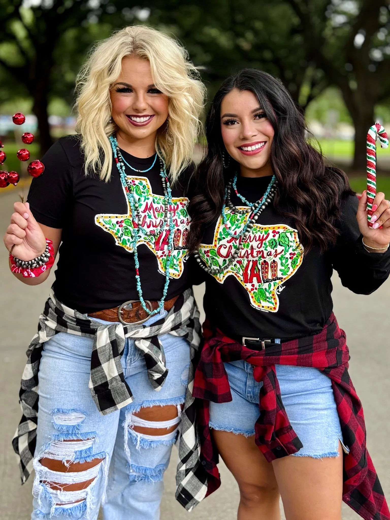 Callie Ann Stelter Merry Christmas Y'all Long Sleeve Tee by Texas True Threads