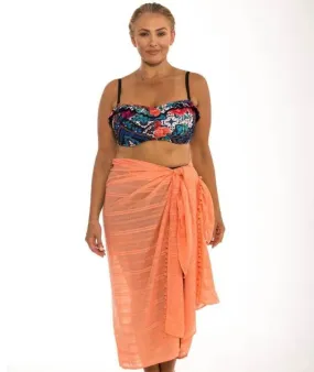 Capriosca Beach Cover Up Sarong - Coral