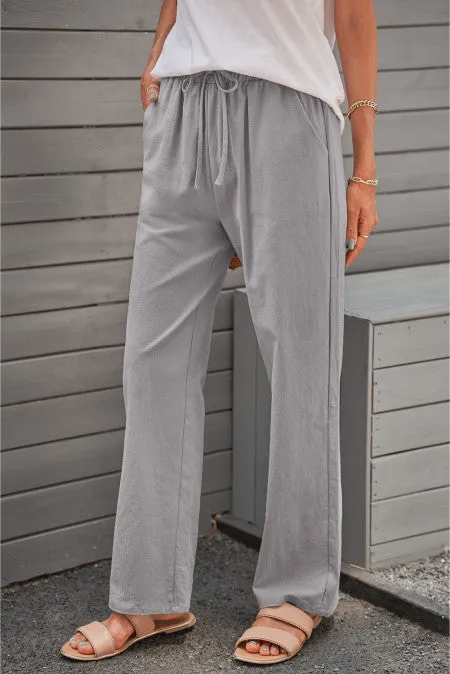 Casual Straight Leg Pants