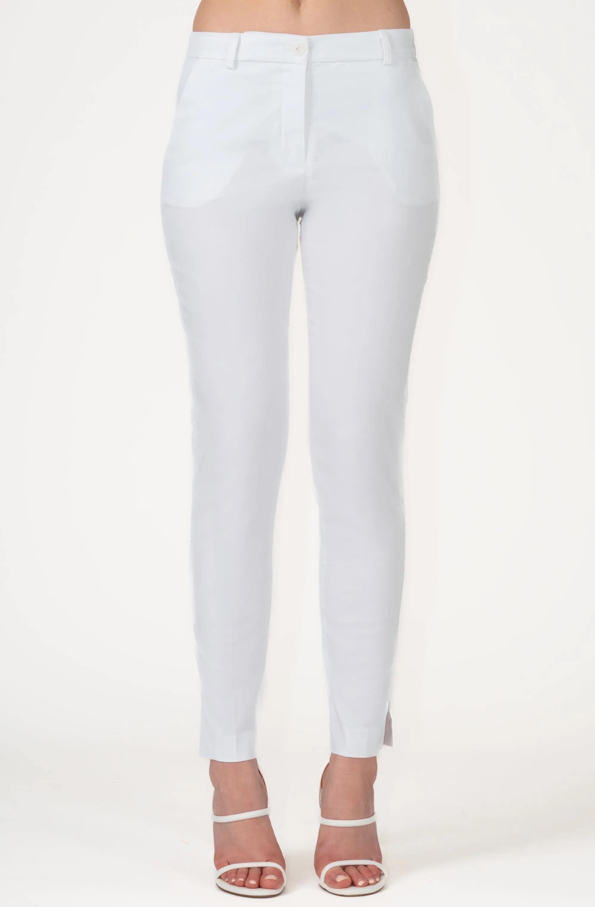 Cotton Straight Leg Pant