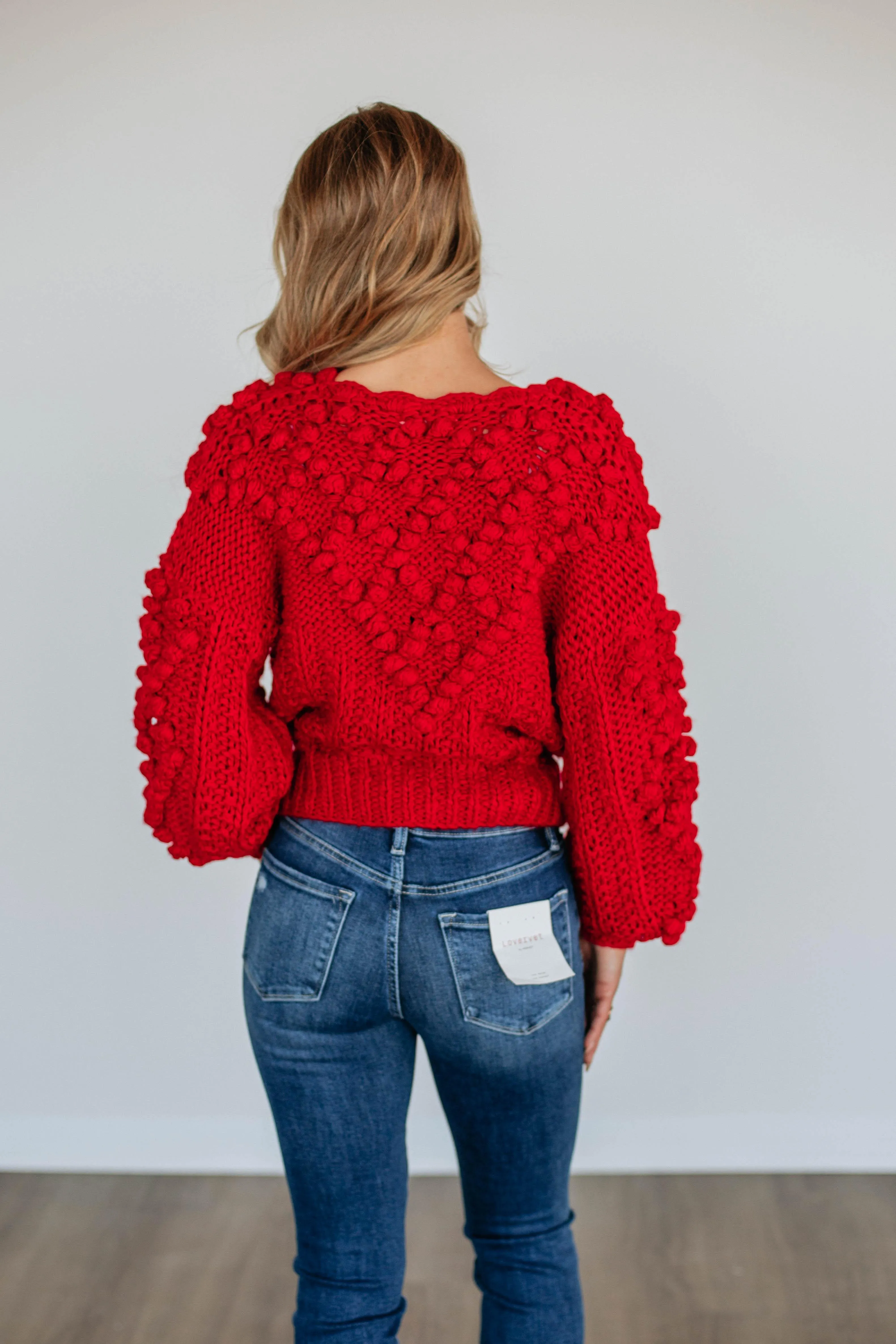 Darcie Cardigan - Cherry