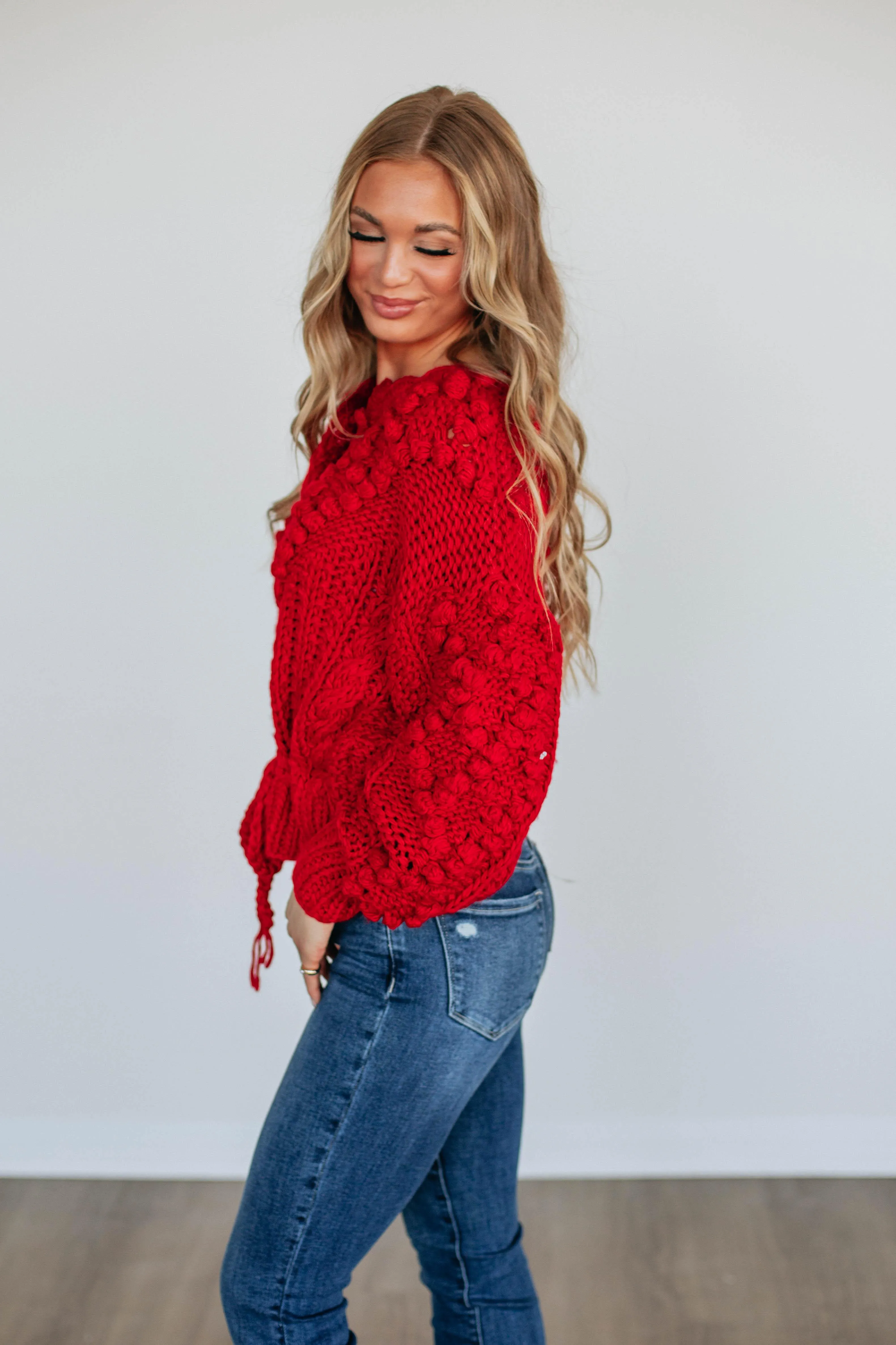 Darcie Cardigan - Cherry