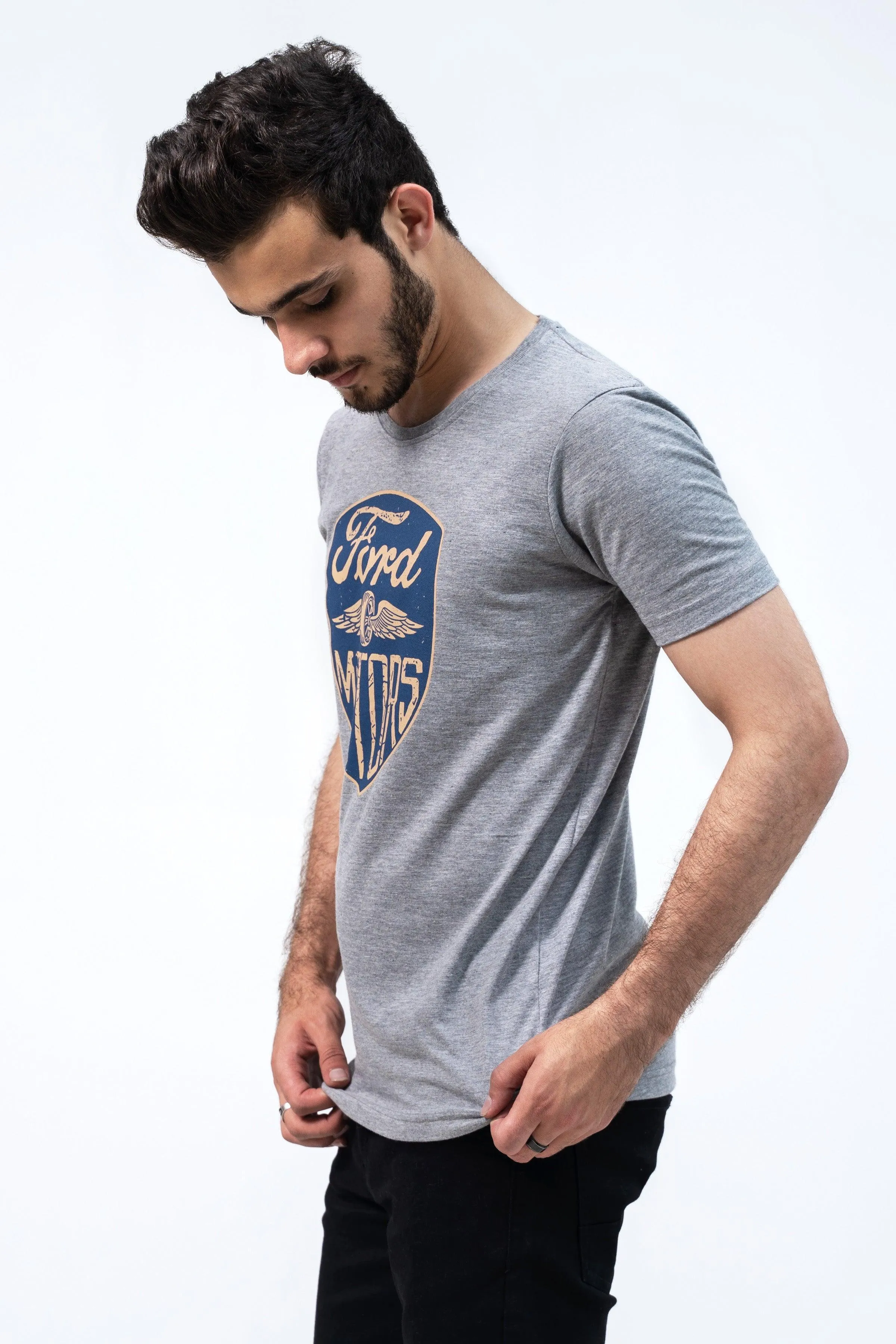 FORD GRAPHIC T SHIRT HYDER GREY