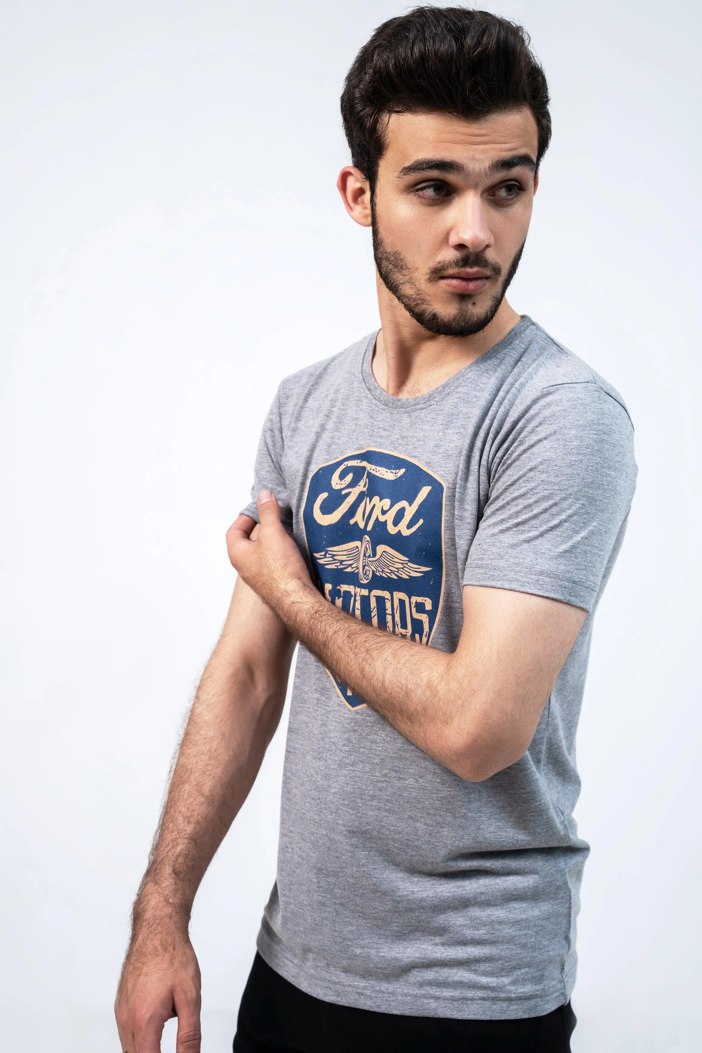 FORD GRAPHIC T SHIRT HYDER GREY