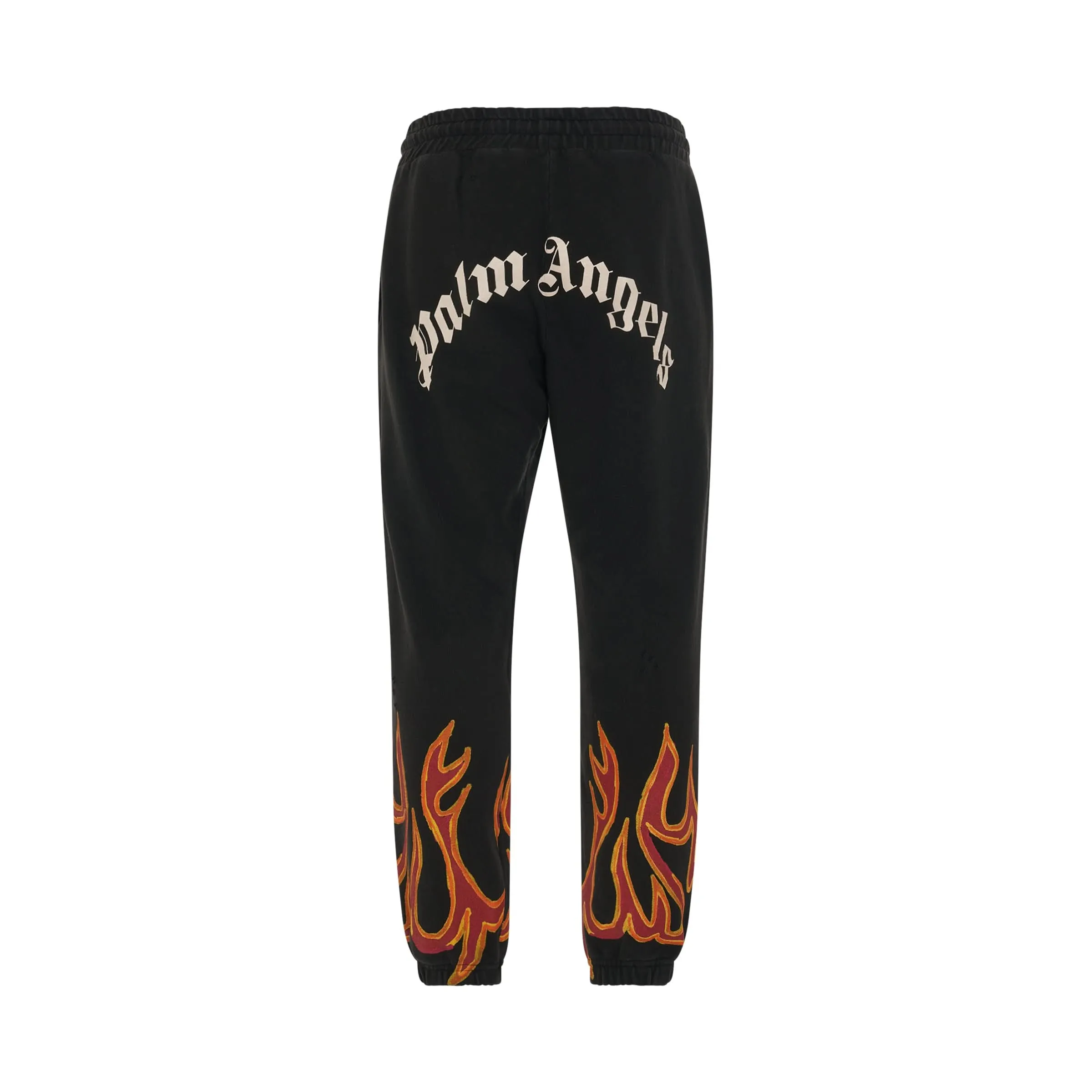 GD Graffiti Flames Sweatpants in Black/Red