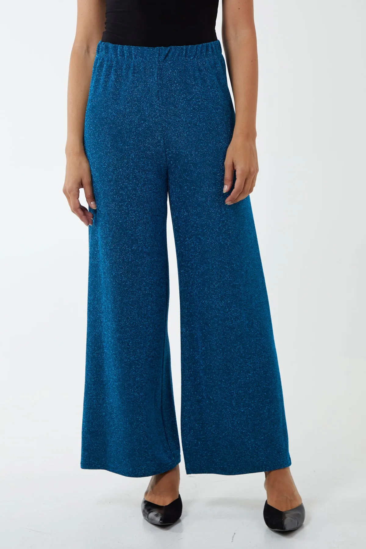 Glitter Lurex Wide Leg Culottes