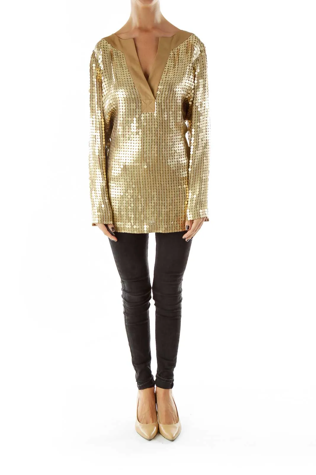 Gold Sequined Tunic