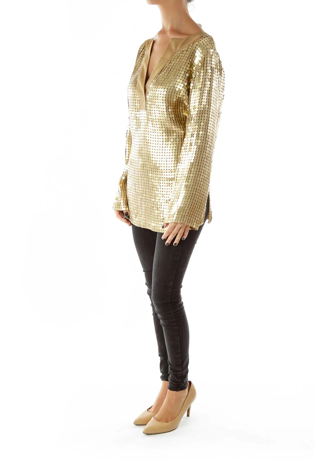 Gold Sequined Tunic