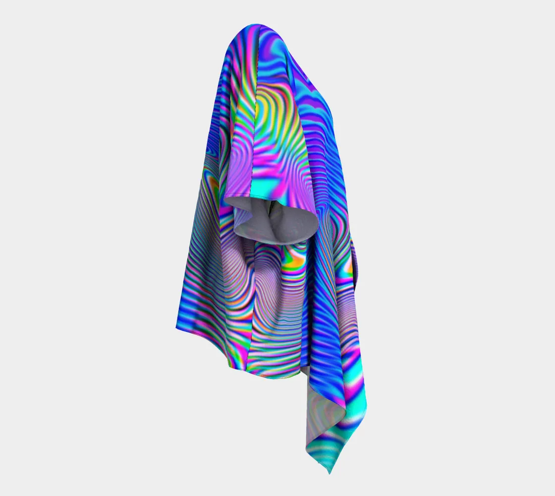 Holowave Draped Kimono