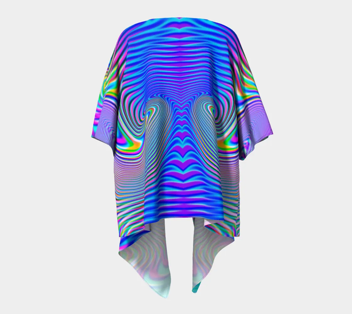 Holowave Draped Kimono