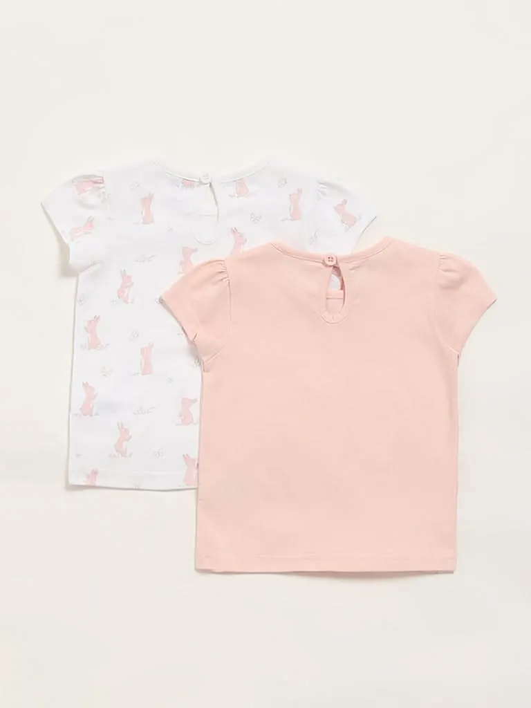 HOP Baby Multicolour T-Shirt - Pack of 2