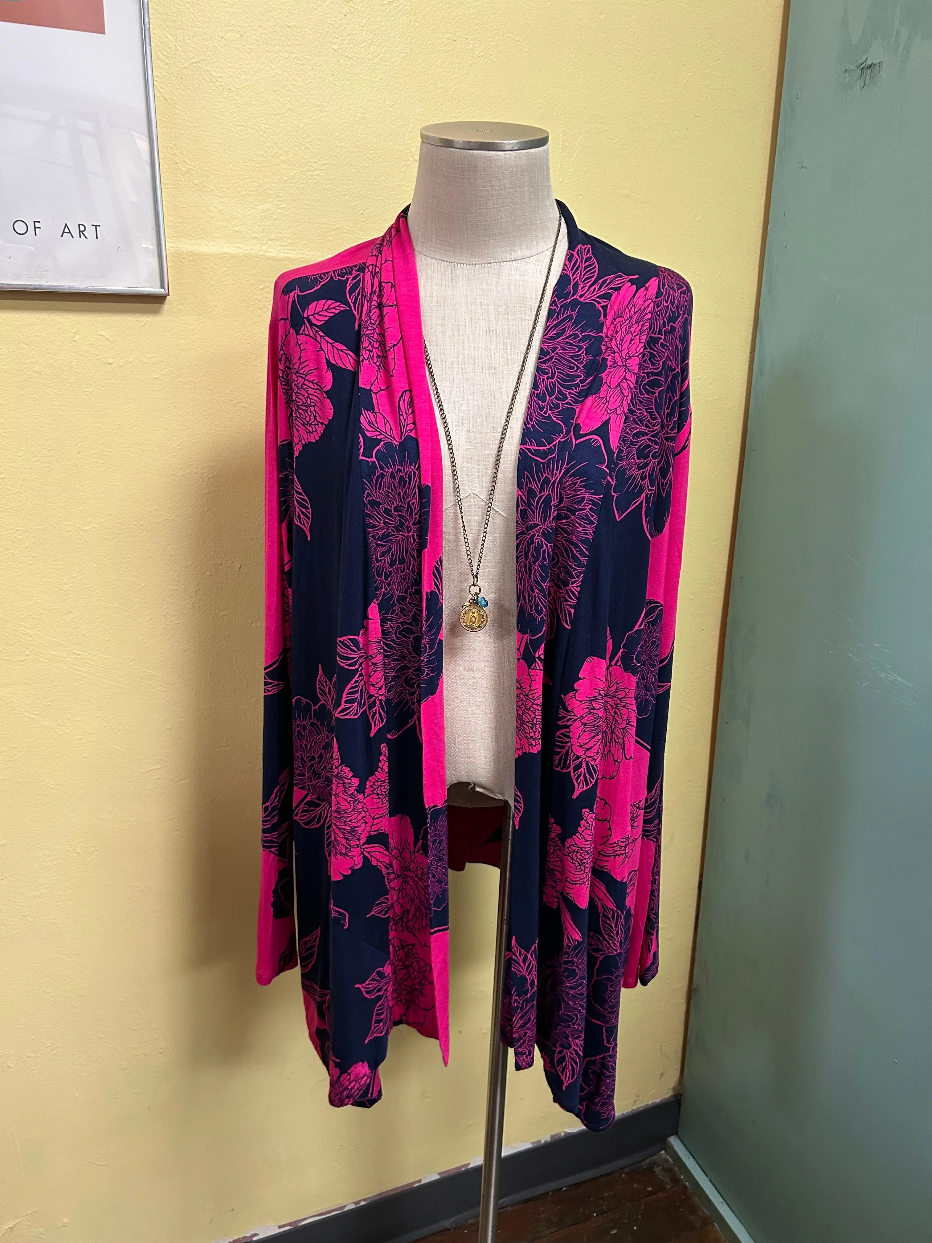 Iman Pink & blue Kimonos, 2xl