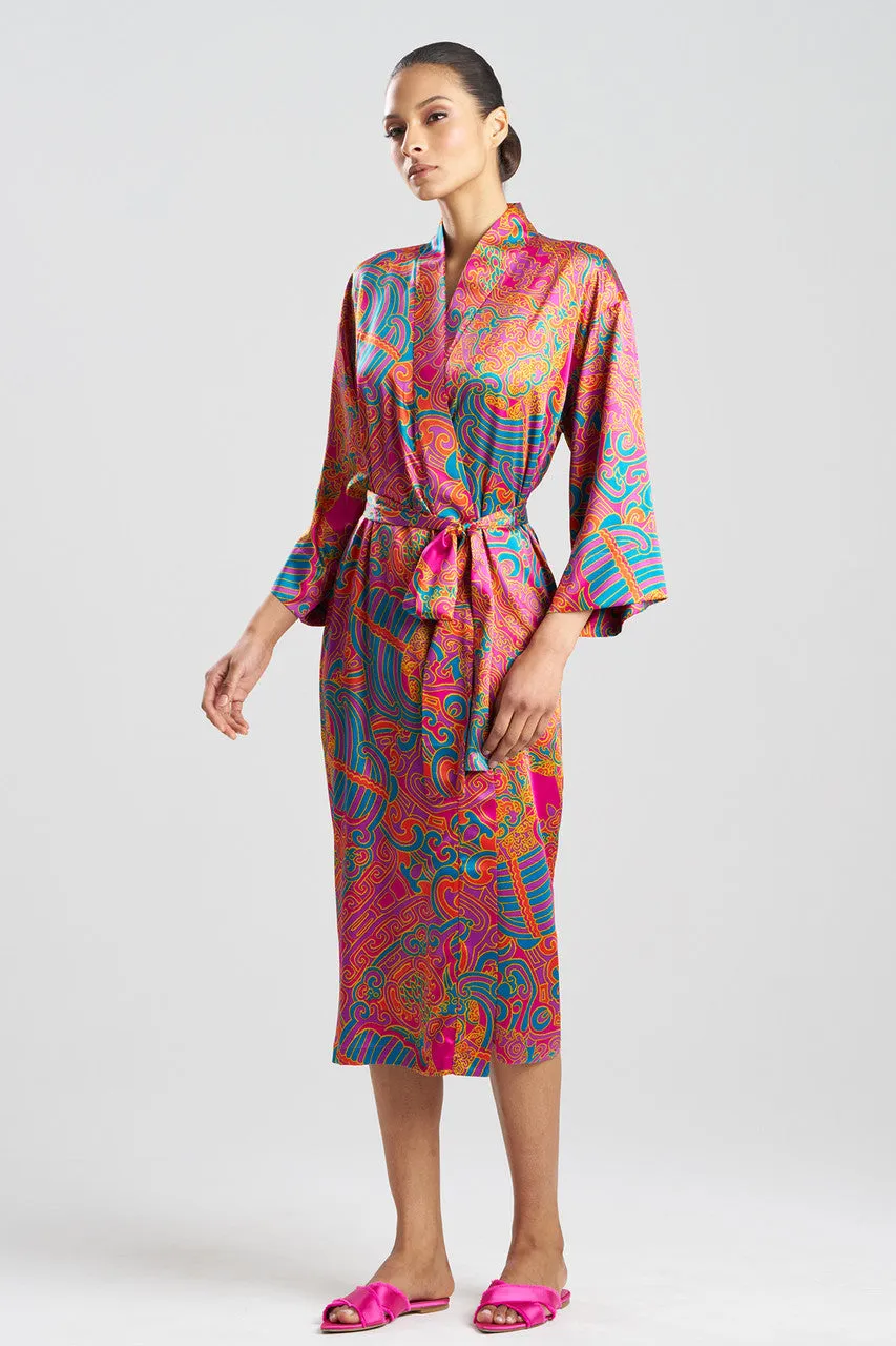 Kaleidoscope Satin Robe