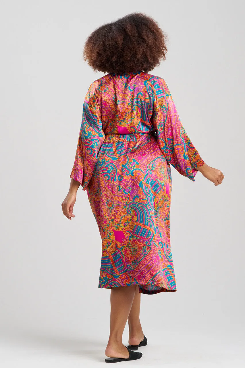 Kaleidoscope Satin Robe