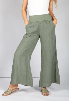 Khaki Slouch Culottes