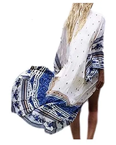 Long Sleeve Beach Kimono: Women's Swimwear Cover Up