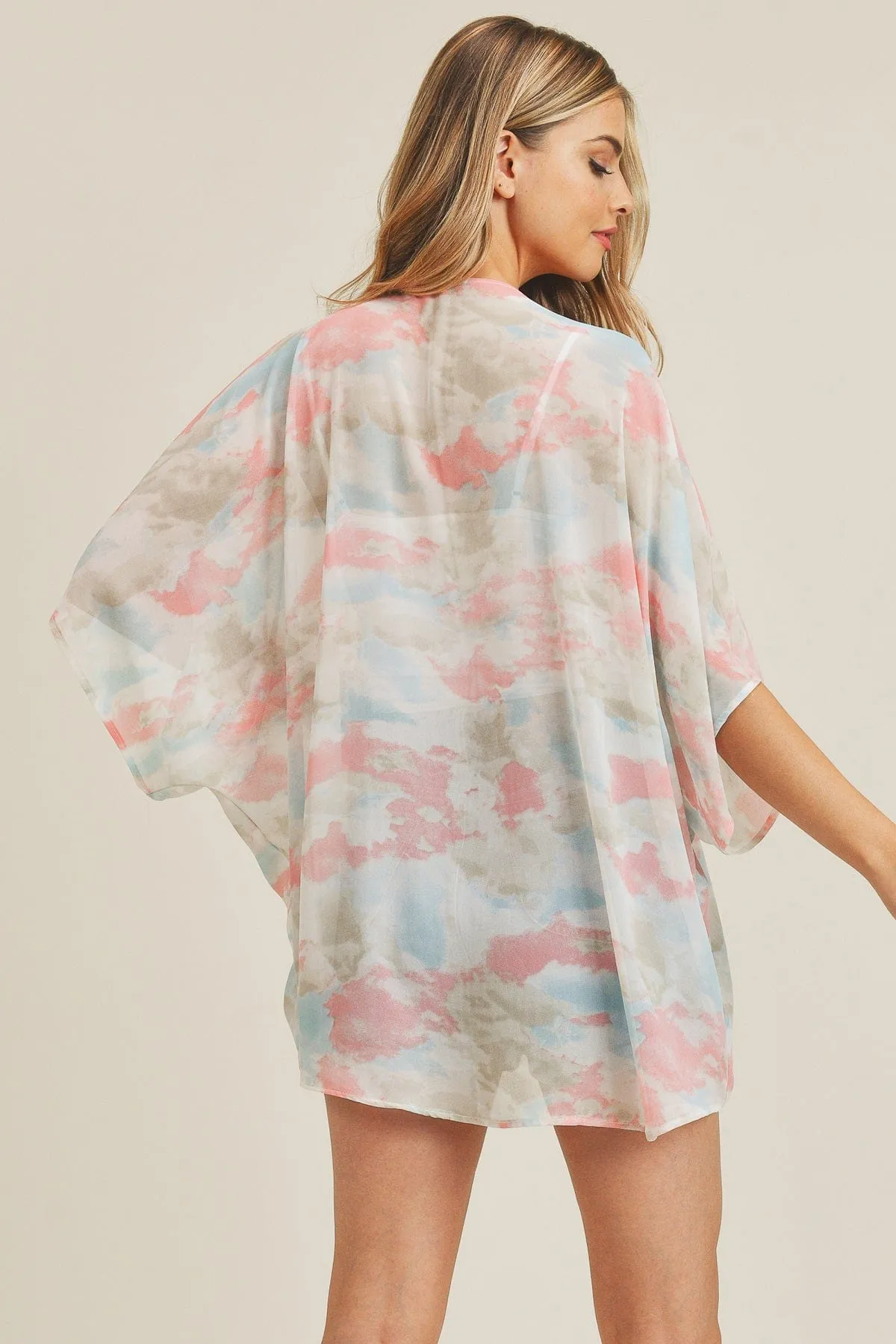 MS0236 Tie Dye Summer Kimono