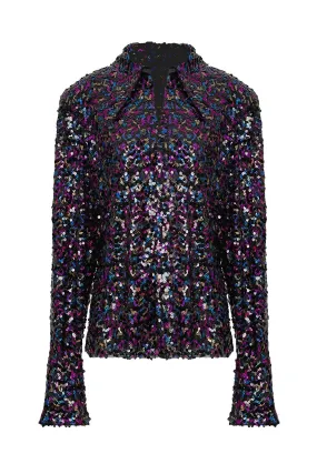 Multicolor Sequined Shirt (Final Sale)