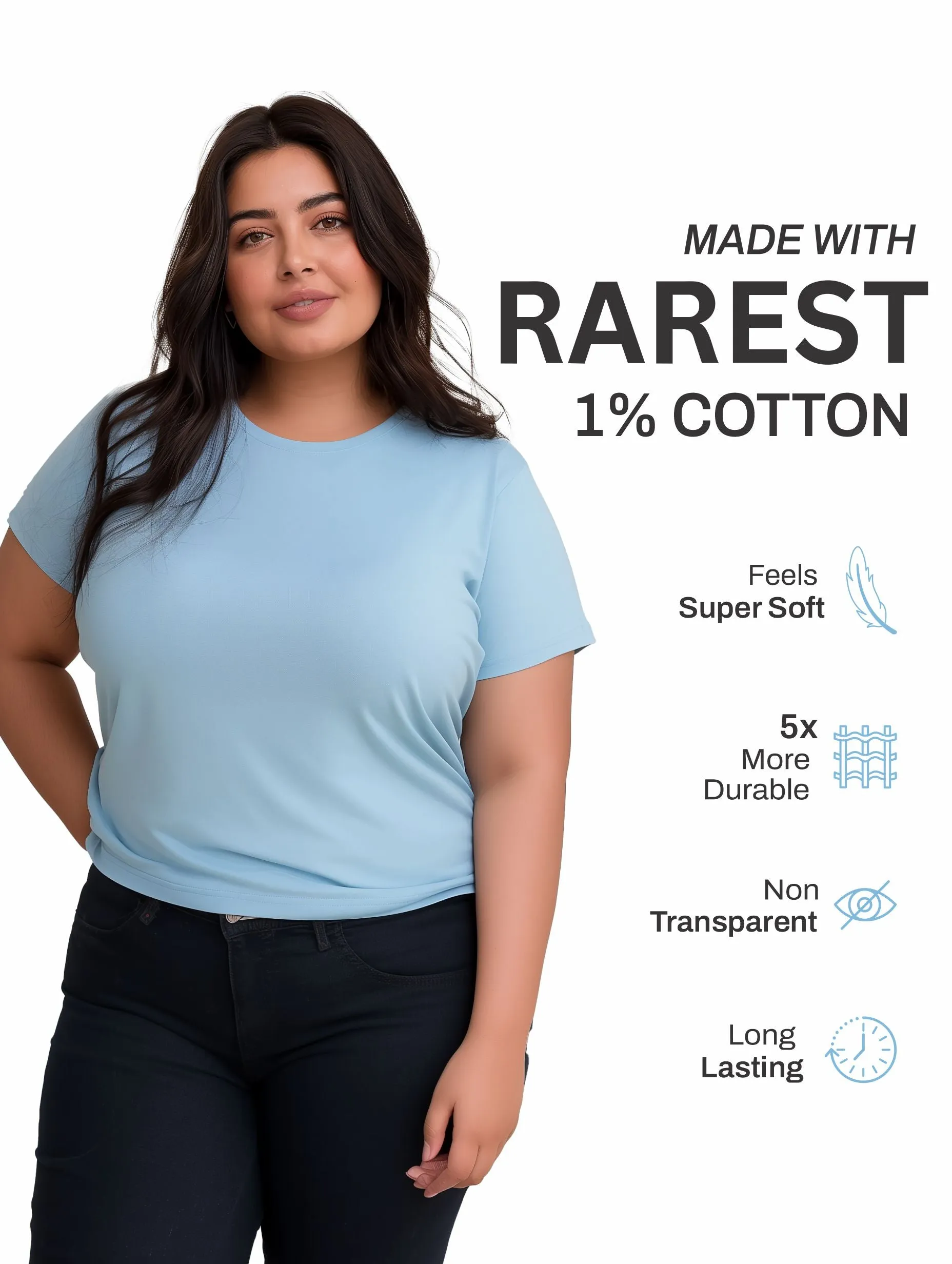 Pack of 3 Plus size Women Tees