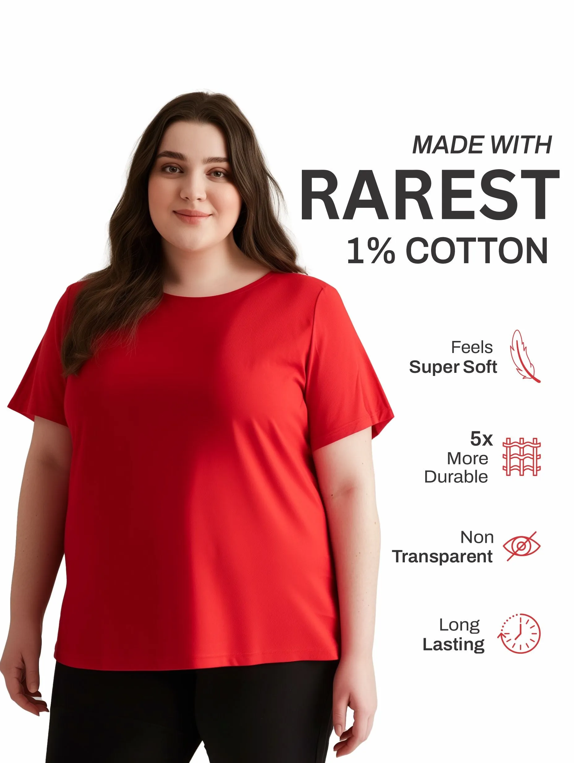 Pack of 3 Plus size Women Tees