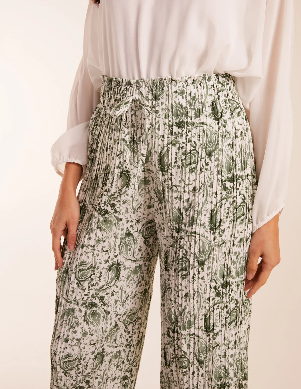 Paisley Wide Leg Trousers