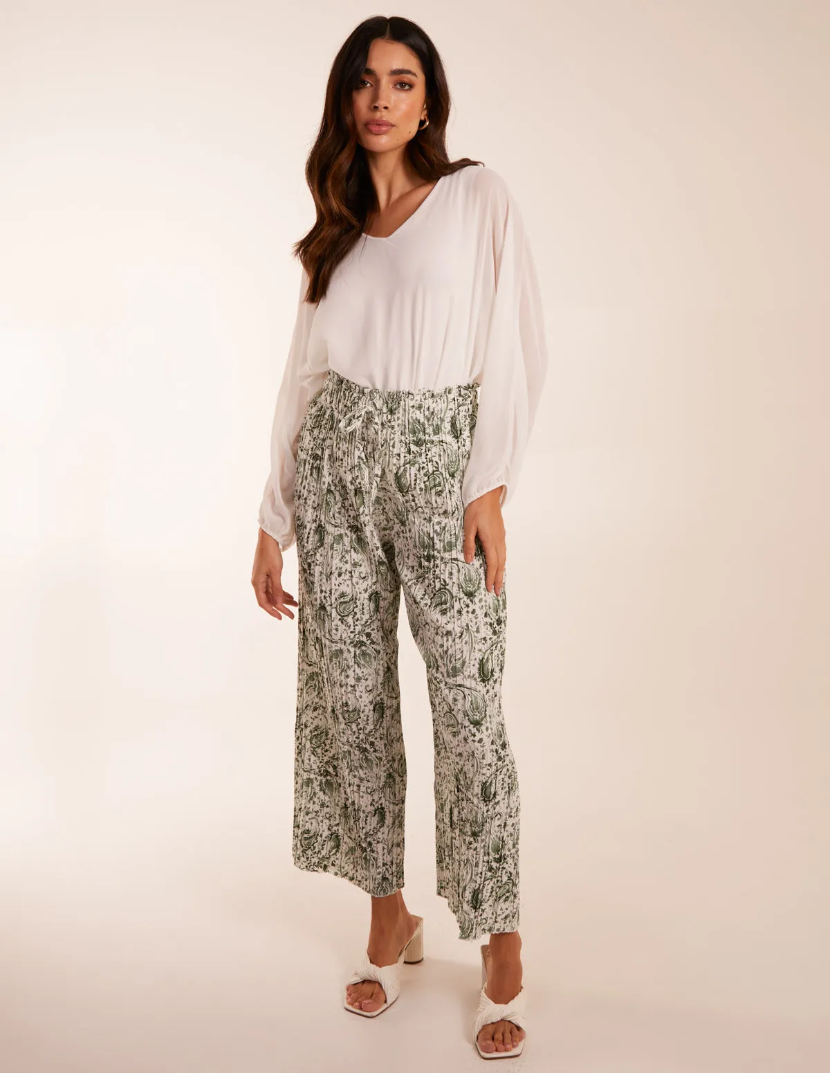 Paisley Wide Leg Trousers