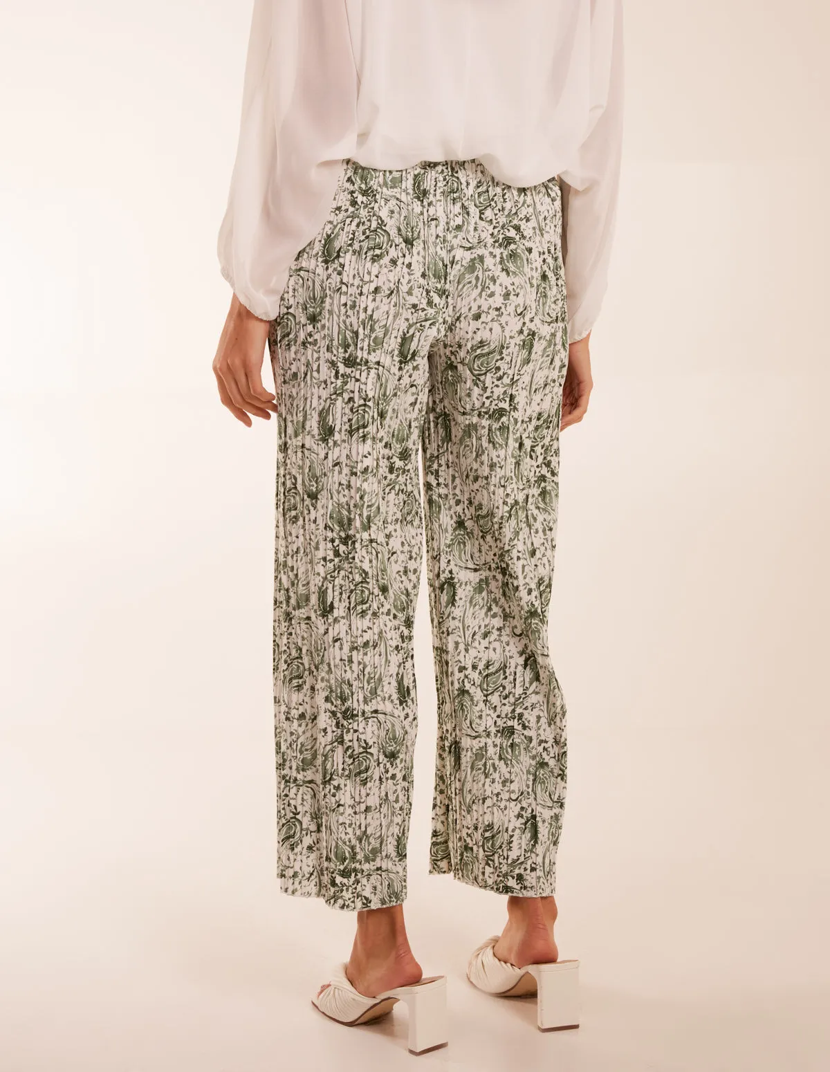 Paisley Wide Leg Trousers