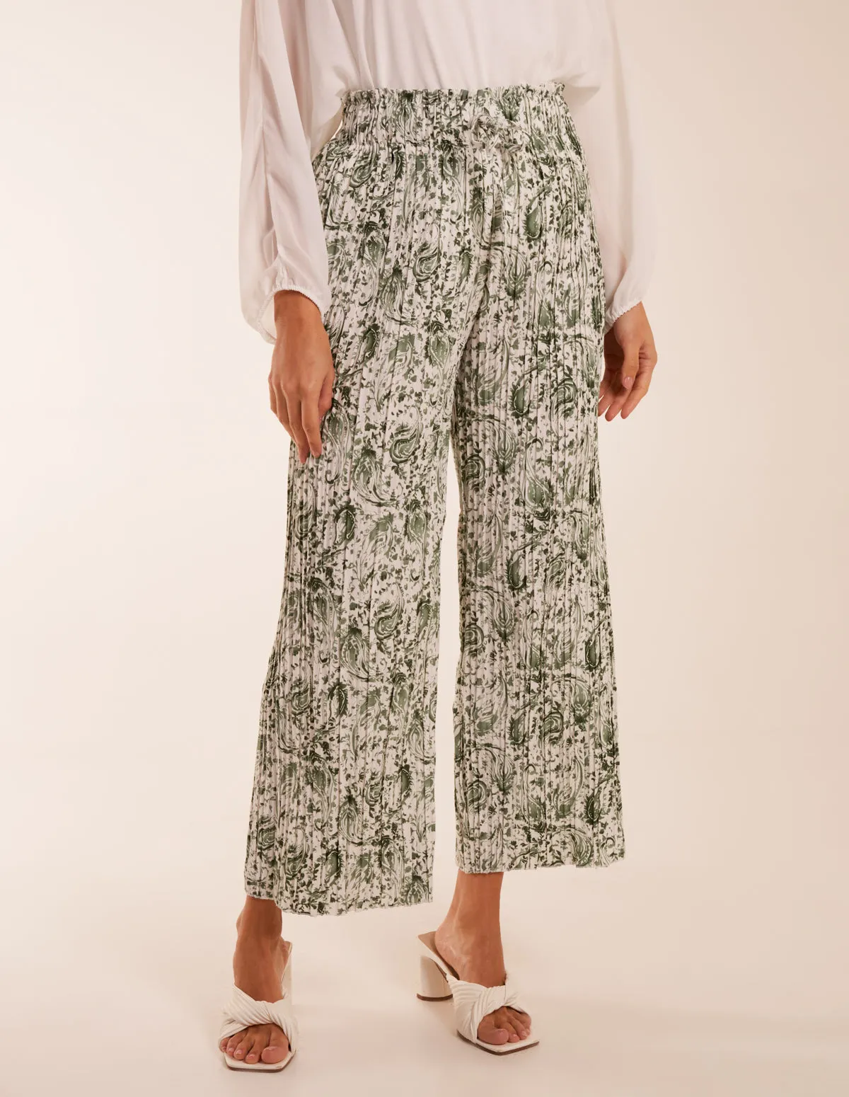 Paisley Wide Leg Trousers