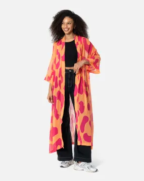 Pink Giraffe - Chiffon Kimono - The Makeovr