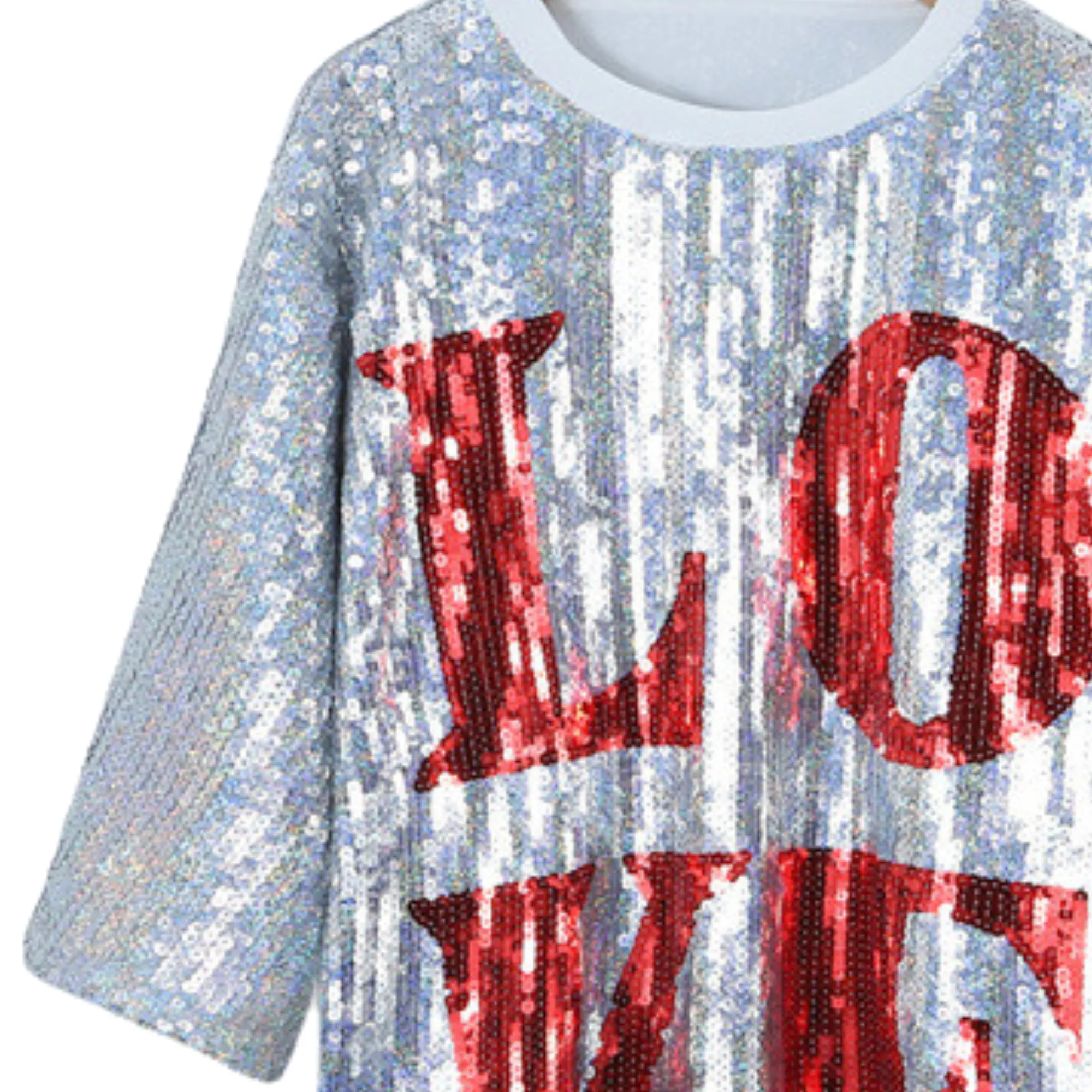 Pre Order:  Sequined Love Jersey Top