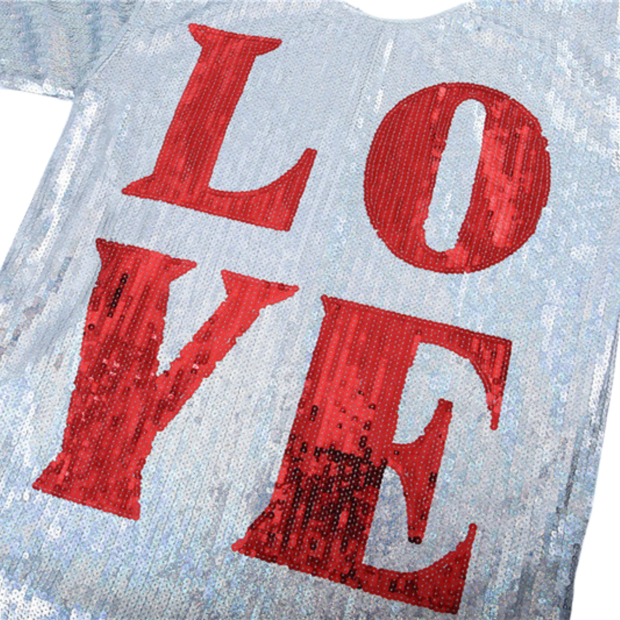 Pre Order:  Sequined Love Jersey Top