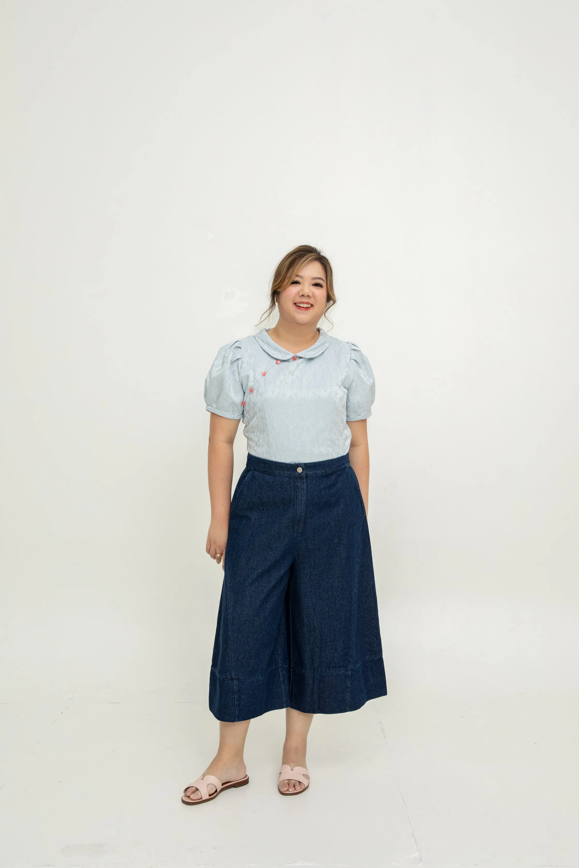 PRE-ORDER | Soft Denim Culottes (Dark Wash)