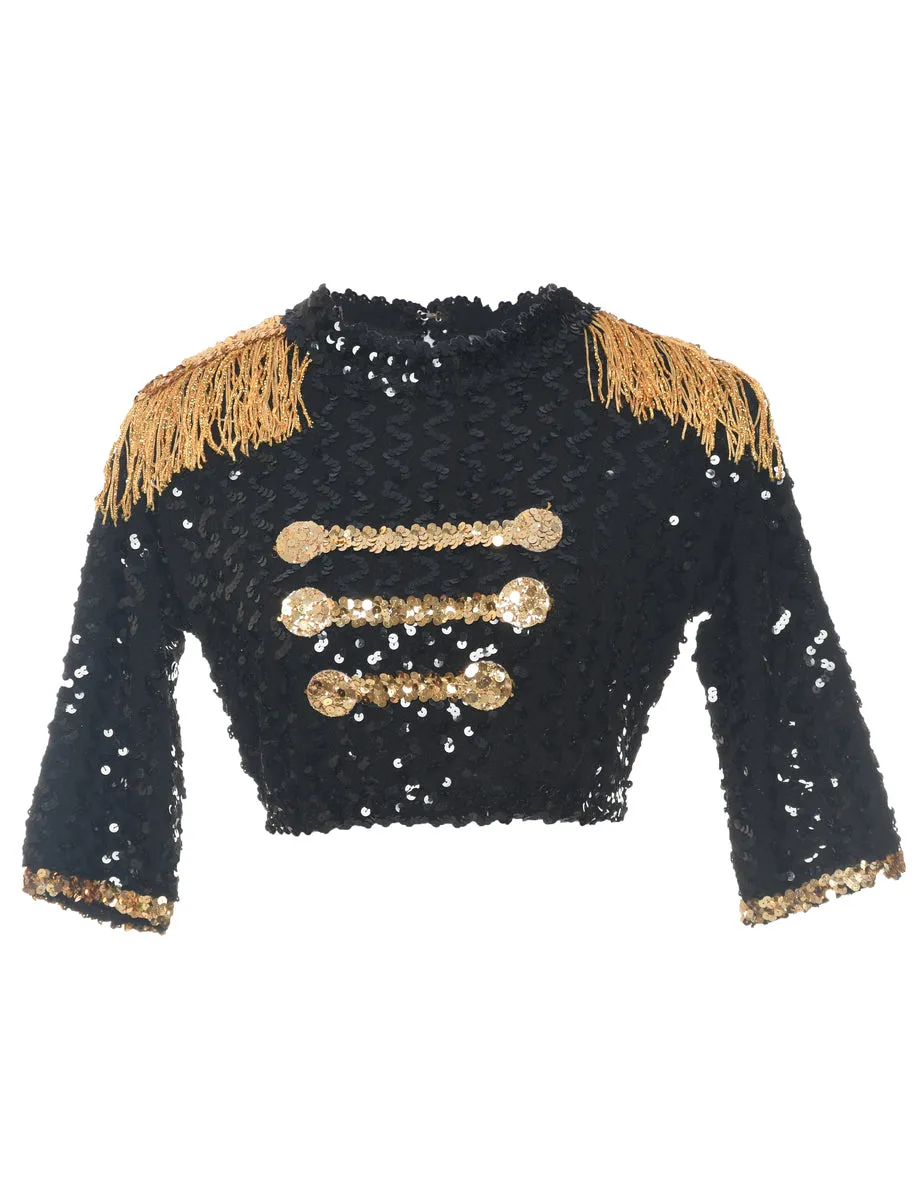 Sequined Party Top - M