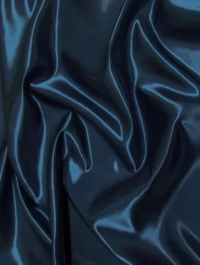 Solid Shiny Bridal Satin Fabric / Teal / Sold By The Yard