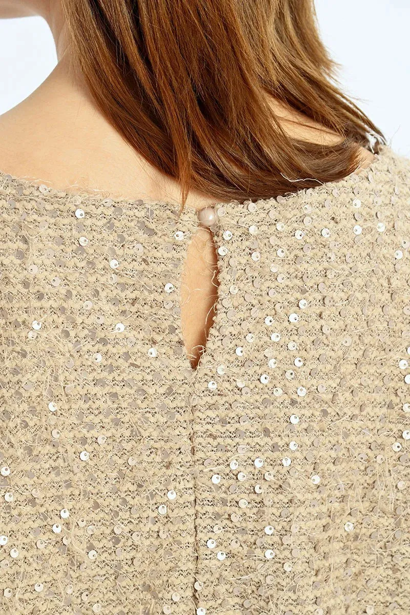 S/S Sequined Top