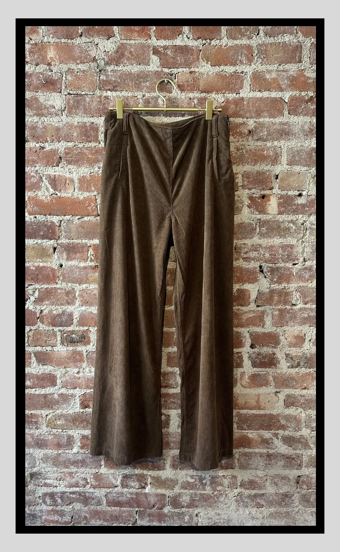 Straight-Leg Corduroy Trousers