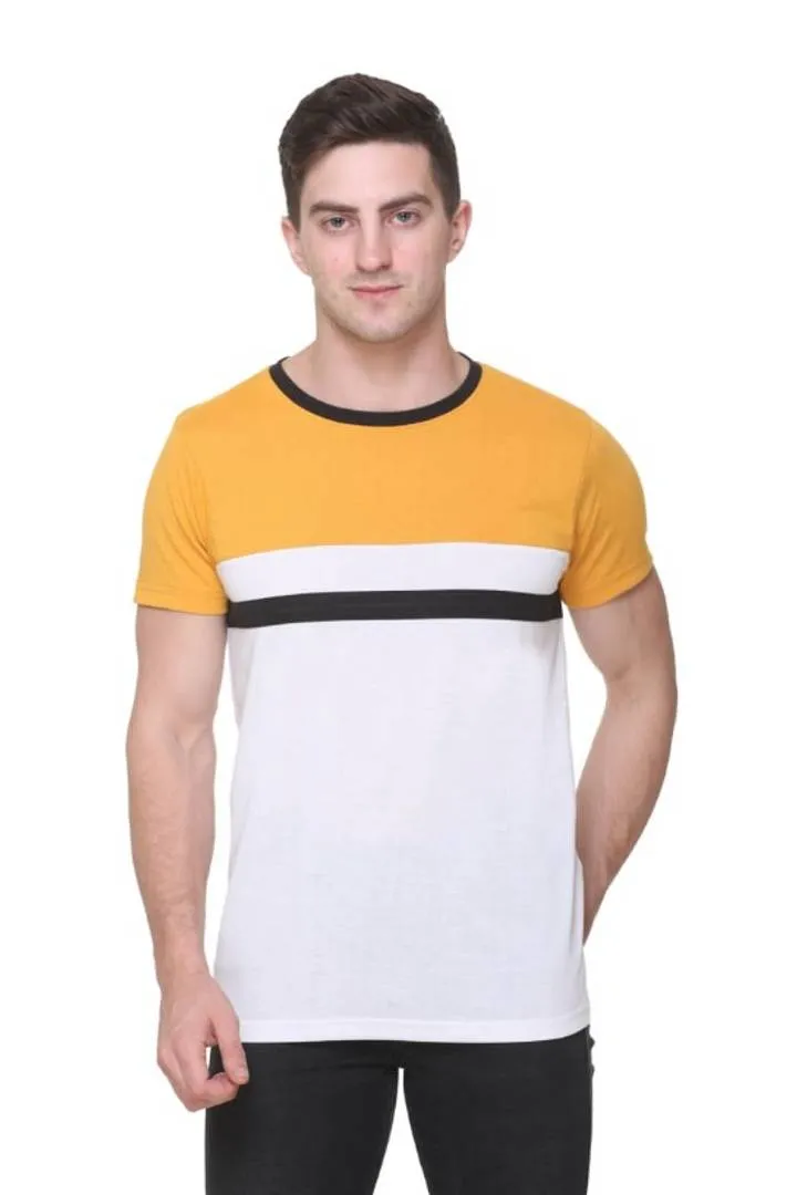 Stylish Cotton Blend Round Neck Tee for Men || Combo of 2 ||