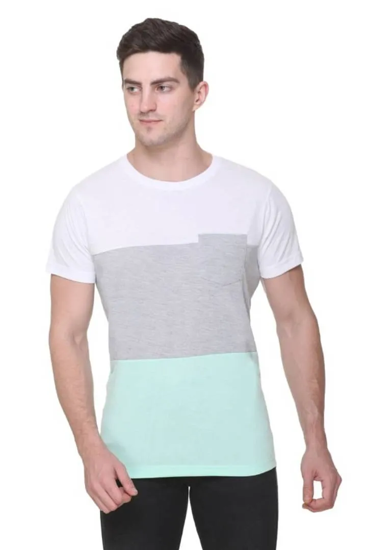 Stylish Cotton Blend Round Neck Tee for Men || Combo of 2 ||