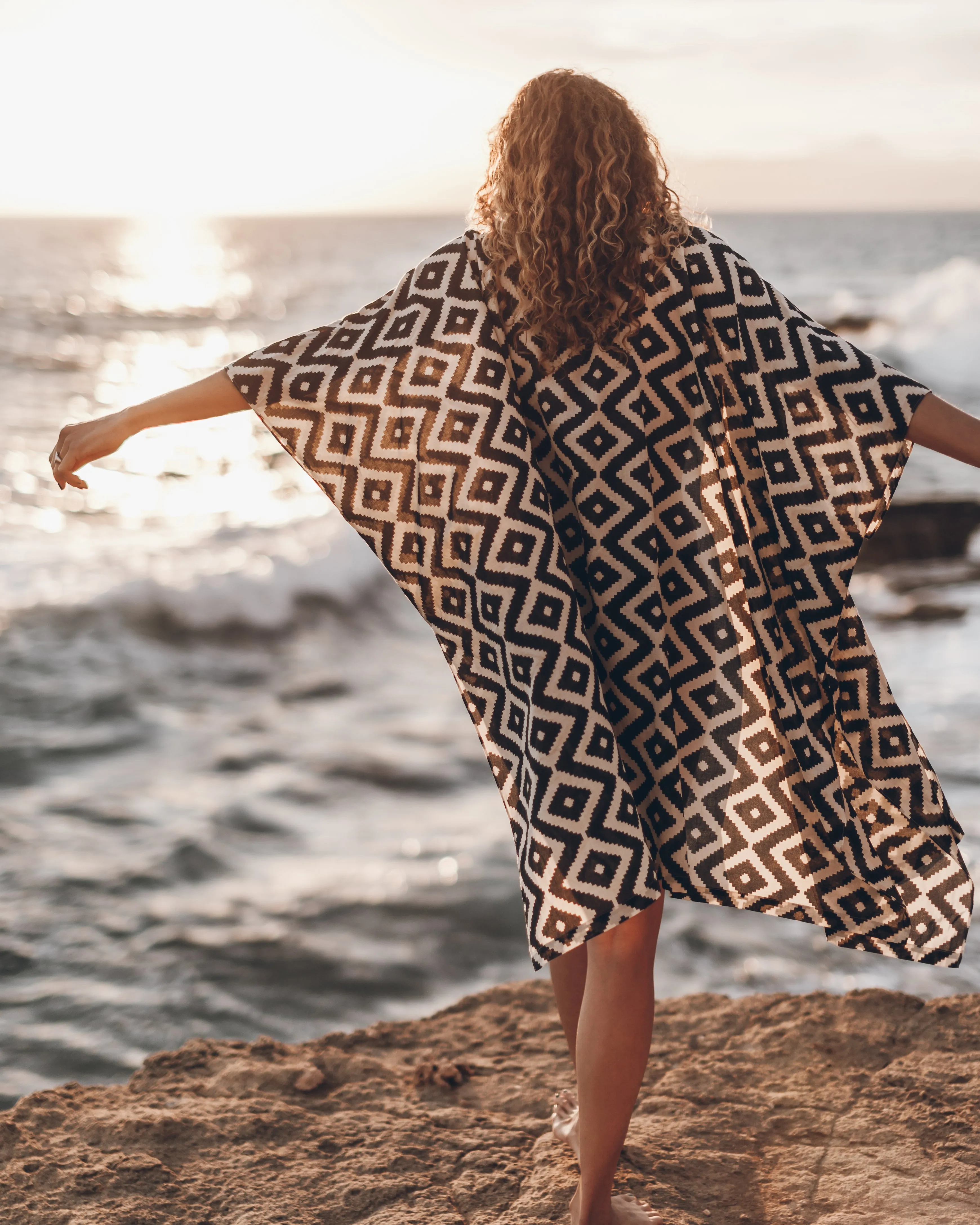 The Printed Flowy Kimono