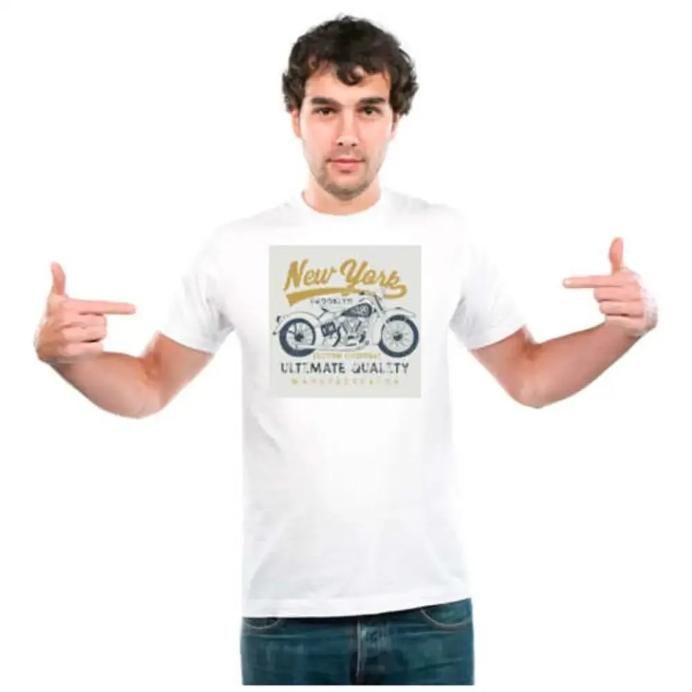 UDNAG Unisex Round Neck Graphic Motorcycle Ultimate quality manufacturing Polyester T-Shirt White