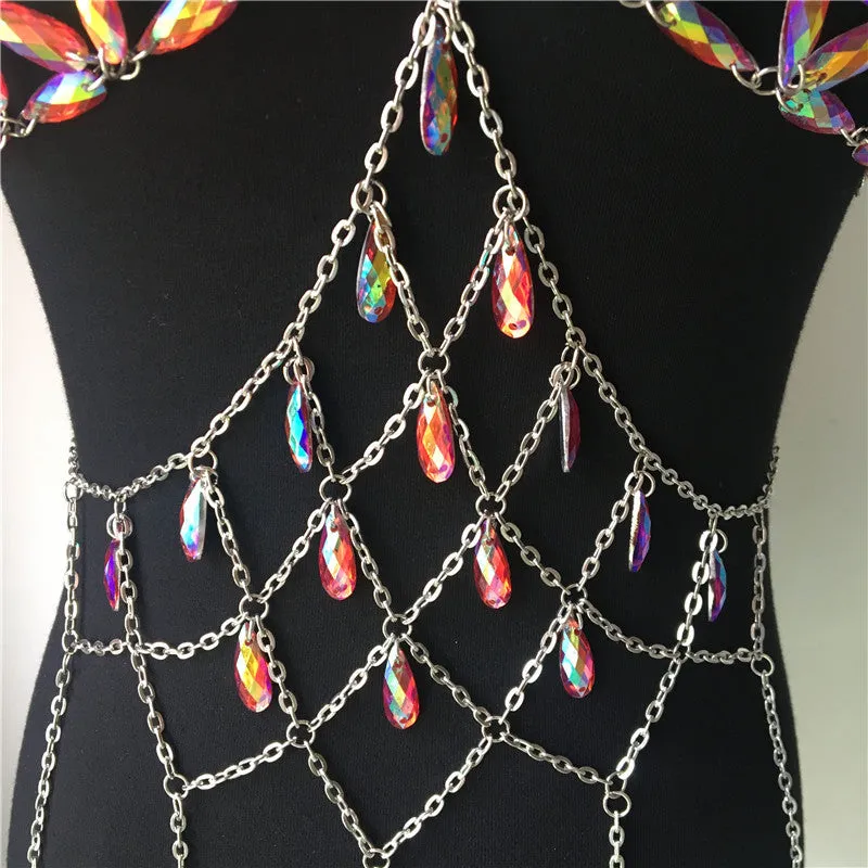 VenusFox FestivalQueen Rave Sexy Backless Tassel Tank Tops